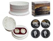 Ниуэ 1 доллар 2014 г. "Колизей" 2 монеты СЕРЕБРО