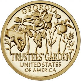 1 доллар США. Американские инновации - Джорджия, Сад Попечителей 2019 - 5 монета