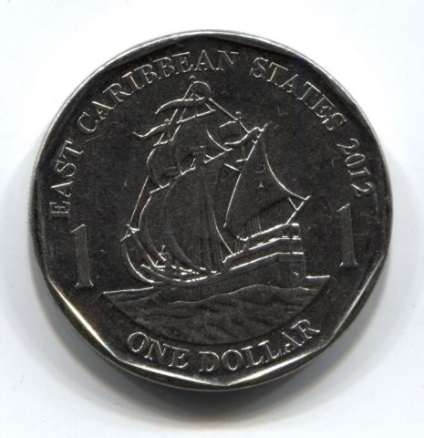 1 доллар 2012 Восточно-Карибские государства