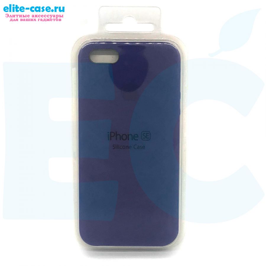 Чехол Silicon Case для iPhone 5/5S/SE синий