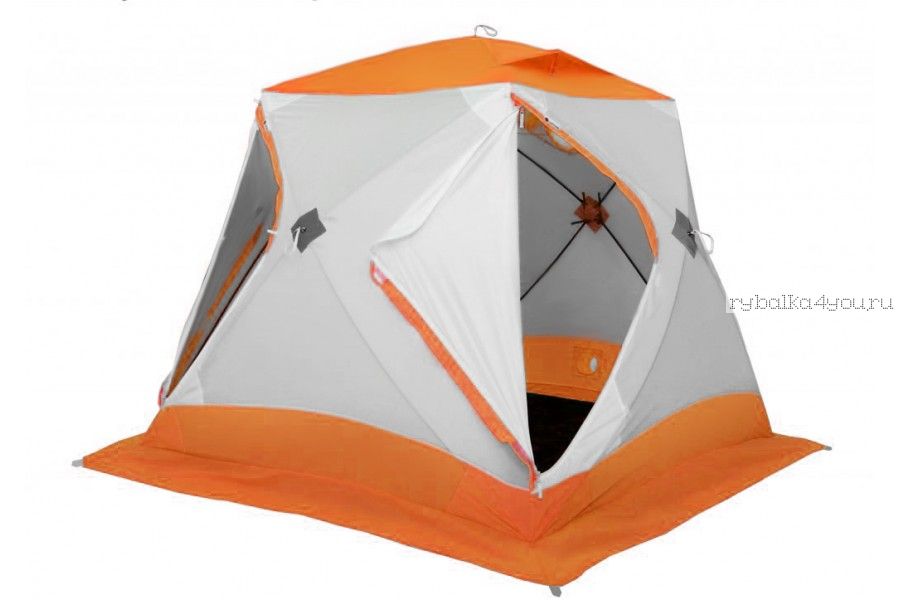 Палатка зимняя  Лотос Куб Классик С9 Оранжевая (модель 2018)