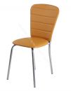 Кухонный стул "В-2" Оранжевый 3032/Хром