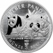 Германия 2016 Серебряная Панда серебро 1/16 унции