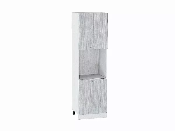 Шкаф пенал с 2-мя дверцами Валерия ШП600Н-Ф47 (серый металлик дождь)