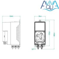 Перистальтический дозирующий насос AquaViva Cl/PH 1,5 л/ч (KURX) с авто-дозацией, с фикс.скор..