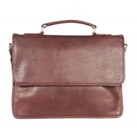 Кожаная женская деловая сумка-портфель HIDESIGN Lisa Red