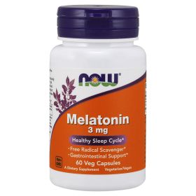 Melatonin  3 мг 60 капсул (NOW)