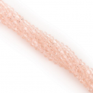 фото Бусины граненые Биконус (стекло) на нити  3 х 3 мм. ВВА075.01 розовый пудровый