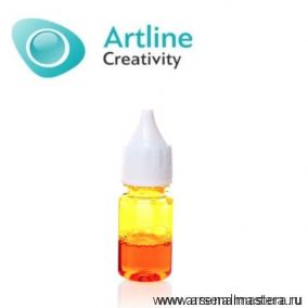 Краситель для эпоксидной смолы жидкий Artline Transparent Colorant 10 мл желтый KR-00-005-YEL