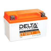 10Ah Delta 12V CT 1210.1 AGM с эл. (008 901 V, YTZ10S, YTZ10S-BS)