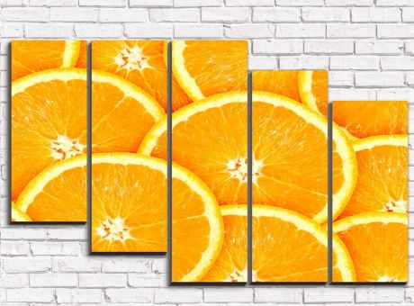 Модульная картина Дольки апельсина