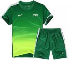 Форма футбольная детская Nike T90 зеленая