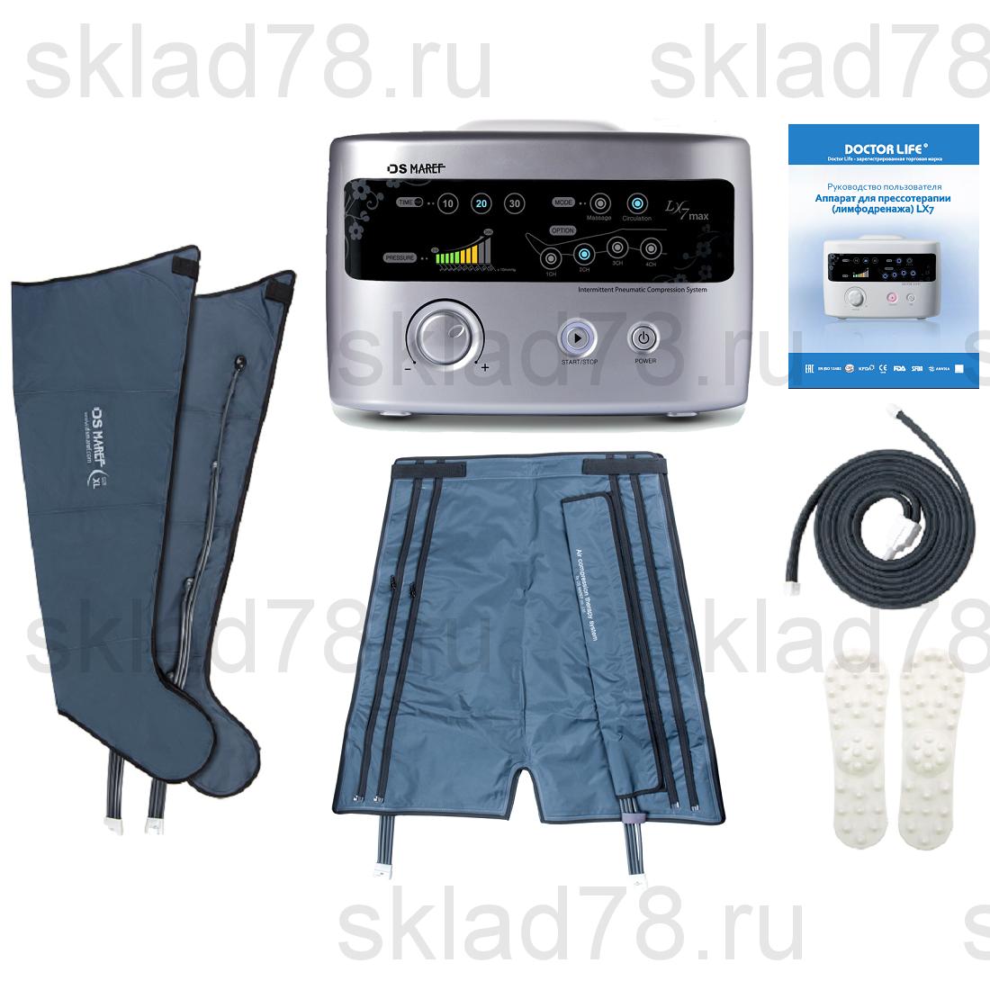 Doctor Life LX-7 лимфодренажный аппарат «Ноги + Шорты»
