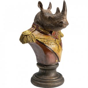 Статуэтка Rhino, коллекция "Носорог" 19*29*16, Полирезин, Коричневый
