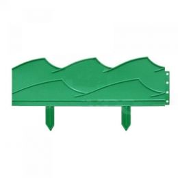 Бордюр для клумб Волна, 14 х 300 см, 7 секций, цвет Зелёный | Разное для дачников