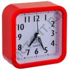 Часы -будильник настол. Perfeo Quartz "PF-TC-019", квадратные 10*10 см, красные