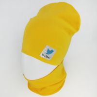 вд1621-68 Комплект трикотажный двойной шапка/снуд TWTR ярко-желтый