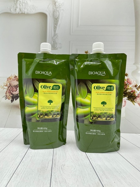 Маска для волос BioAqua Olive Hair Mask 400гр (7200)