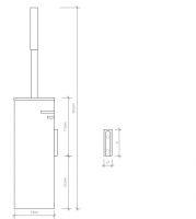 Туалетный ёршик Decor Walther DW 08499 схема 1