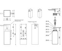 Диспенсер для жидкого мыла Decor Walther DW 08523 схема 1