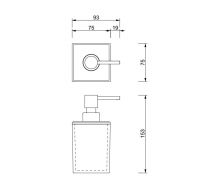 Диспенсер для жидкого мыла Decor Walther SKY SSP 09802 схема 2