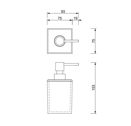 Диспенсер для жидкого мыла Decor Walther SKY SSP 09802 ФОТО