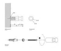 Крючок-вешалка для ванной Decor Walther WH 09005 схема 2