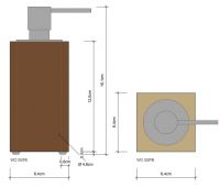 Диспенсер для жидкого мыла Decor Walther Wood 09263 схема 2