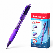 Ручка шариковая автоматическая ErichKrause® "Fusion, Ultra Glide Technology", цвет чернил фиолетовый (арт. 37064)