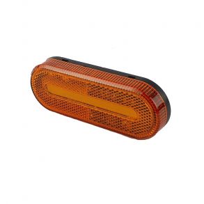 Светодиодный овальный габаритный фонарь для прицепа (оранжевый)