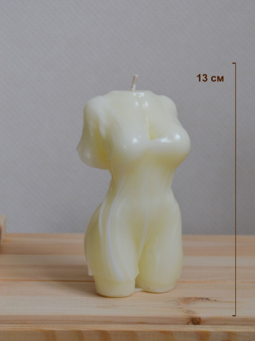 Силиконовая форма для свечи женский торс "Диана"13 см