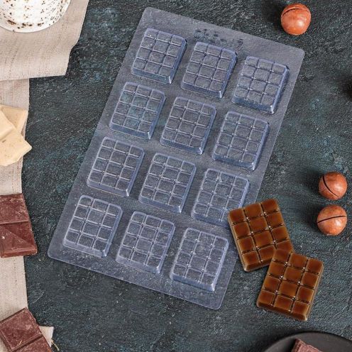 Форма для шоколада «Вкусная плитка шоколада», 22×13 см cks-17