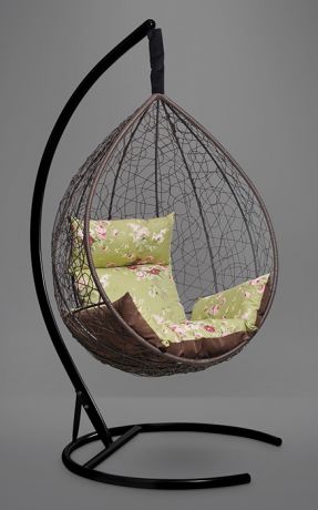 Подвесное кресло-кокон SEVILLA ELEGANT каркас коричневый
