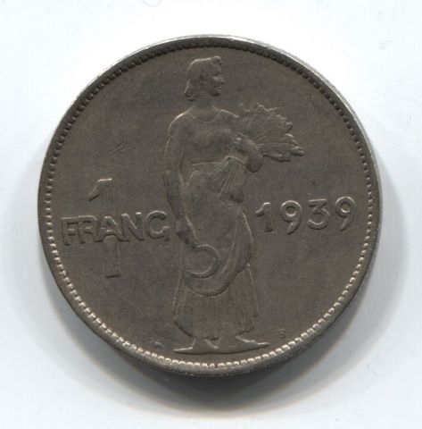 1 франк 1939 Люксембург