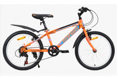 Велосипед 20" AVENGER C200 оранжевый/синий неон