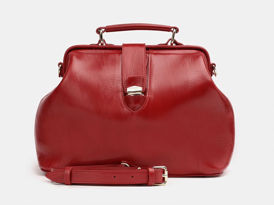 Женская кожаная сумка Alexander-TS "W0023 Red"