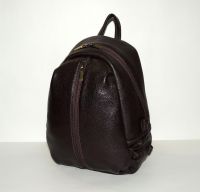 Кожаный рюкзак коричневый женский  "Кофейный"