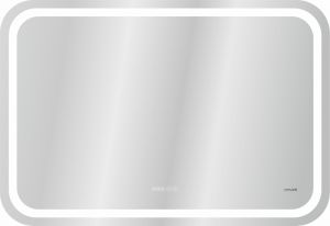 Зеркало Cersanit LED DESIGN PRO 050 80 хол. тепл. cвет часы с подсветкой прямоугольное