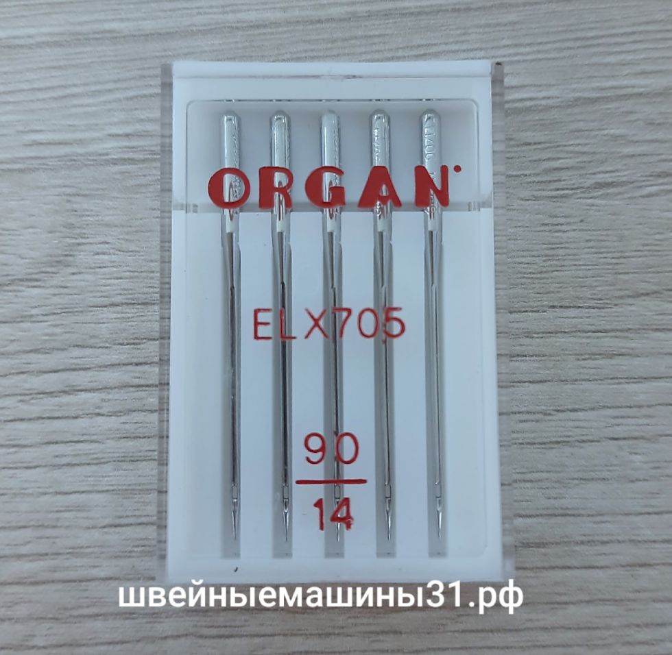 Иглы Organ EL x 705 №90 для бытовых распошивальных (плоскошовных) машин.    Цена 400 руб/уп