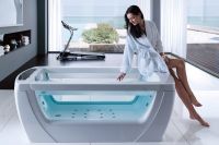 Стеклянная ванна с гидромассажем Gruppo Treesse Vision V137 / V138 180х80 схема 4