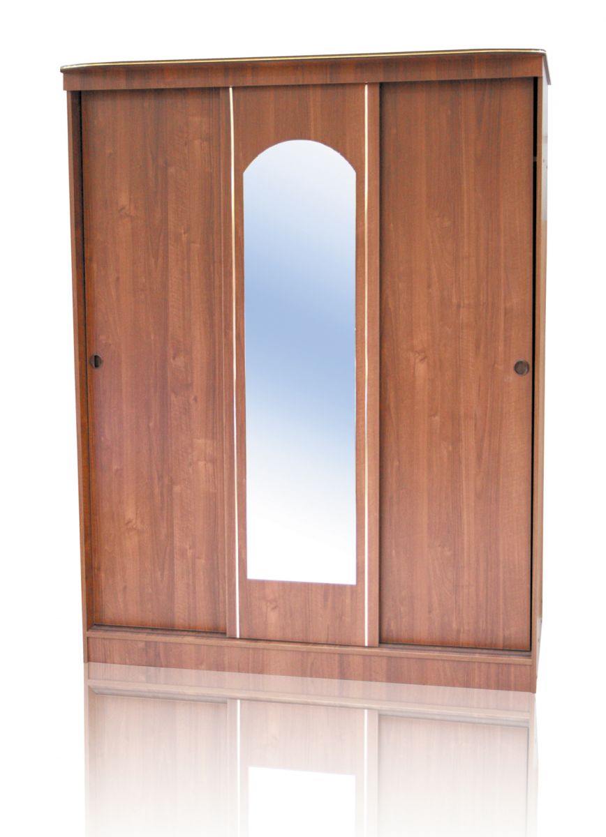 Шкаф-купе 3х дверный зеркало-арка "Ирина"