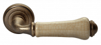 Дверные ручки Morelli "UMBERTO" MH-41-CLASSIC OMB/CH Цвет - старая античная бронза/шампань