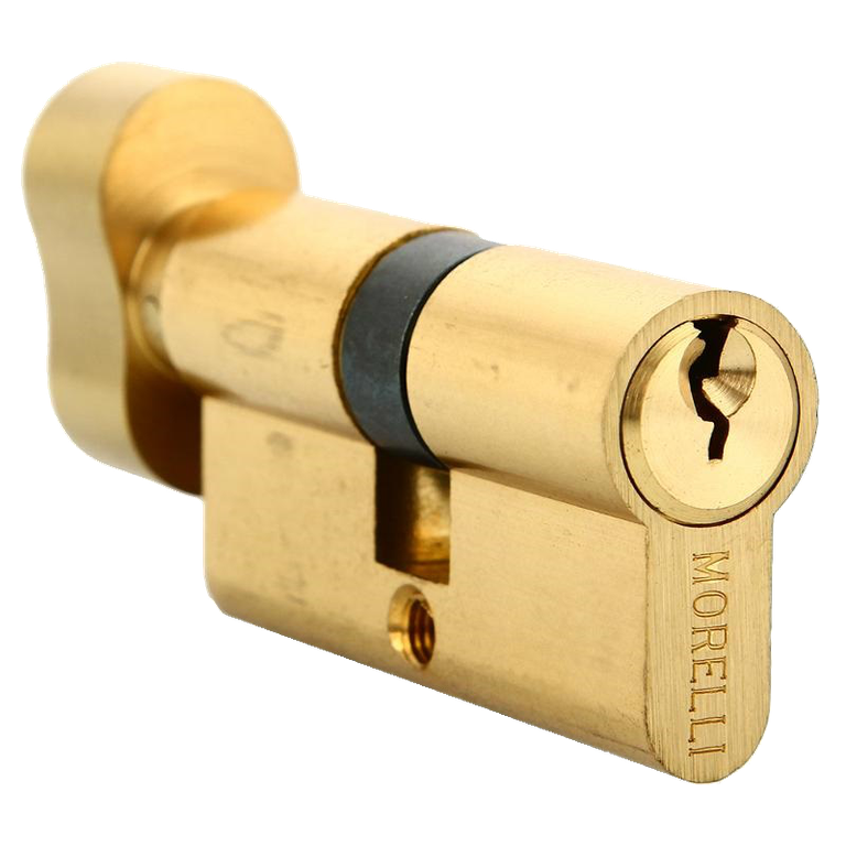 Ключевой цилиндр MORELLI с поворотной ручкой (60 мм) 60CK PG Цвет - Золото