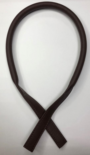 Ручка кожаная для сумок. Цвет: коричневый матовый , 54 см