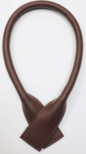 Ручка кожаная для сумок. Цвет: коричневый матовый , 53 см