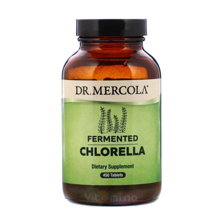 Dr. Mercola Fermented Chlorella, Хлорелла 450 табл.