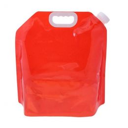 Складная канистра для воды с вакуумным клапаном, 5 л, цвет Красный