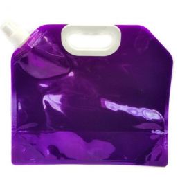 Складная канистра для воды с вакуумным клапаном, 3 л, цвет Фиолетовый