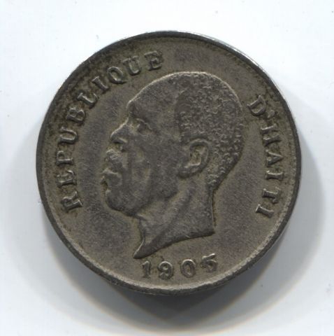5 сантимов 1905 Гаити XF