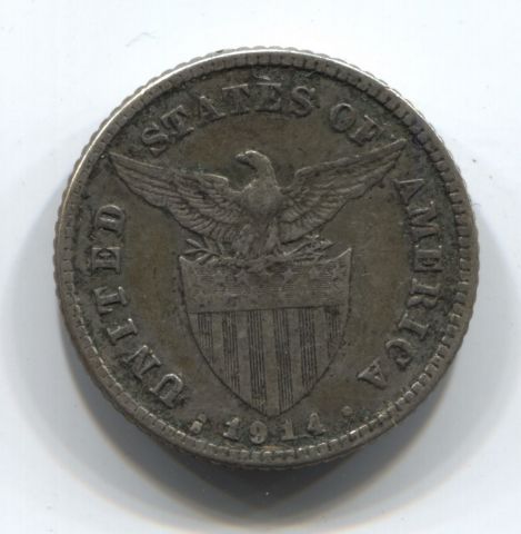20 сентаво 1914 S Филиппины США